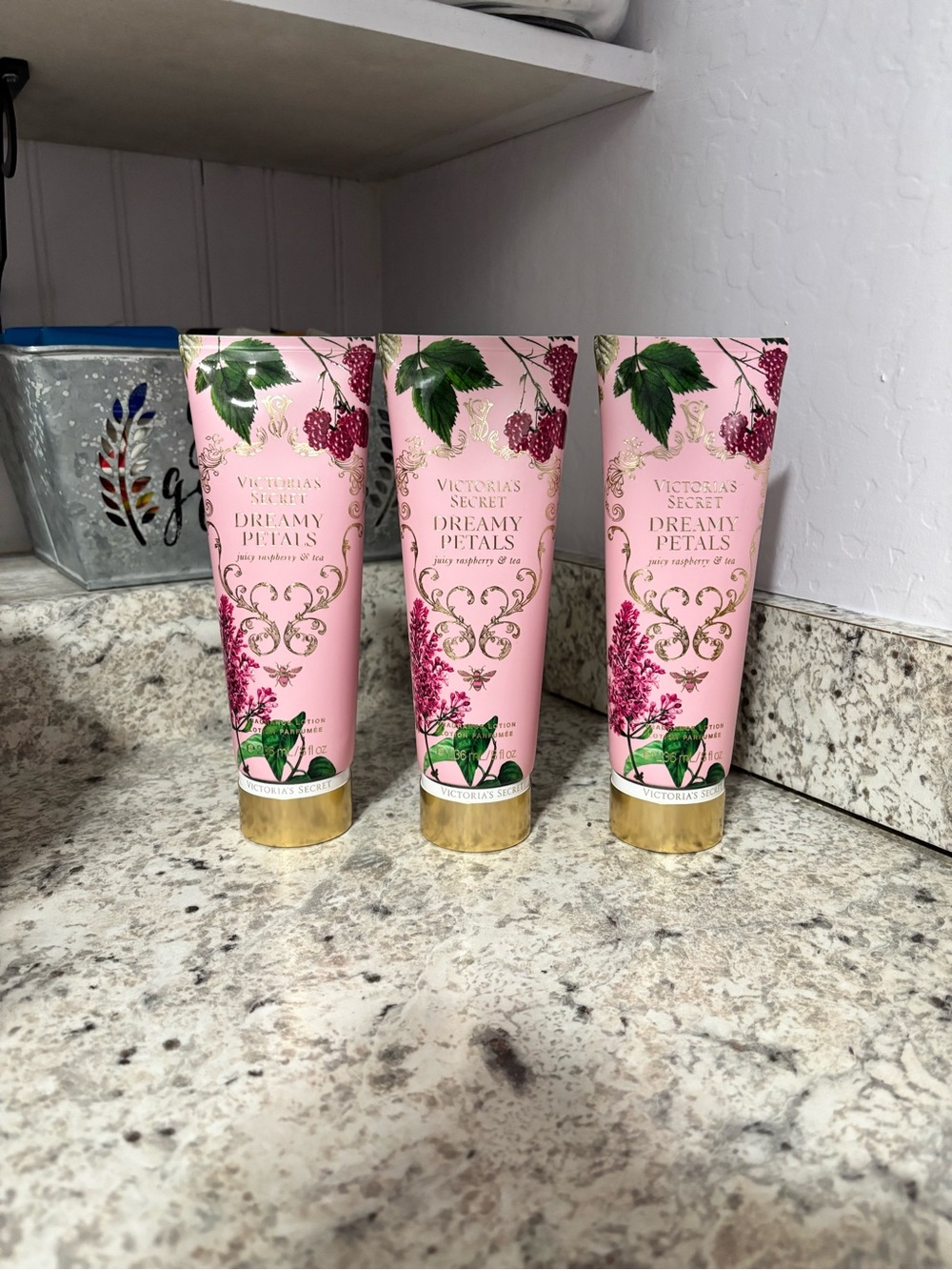 VICTORIAS SECRET 3 Dreamy Petals Lotion NIP
